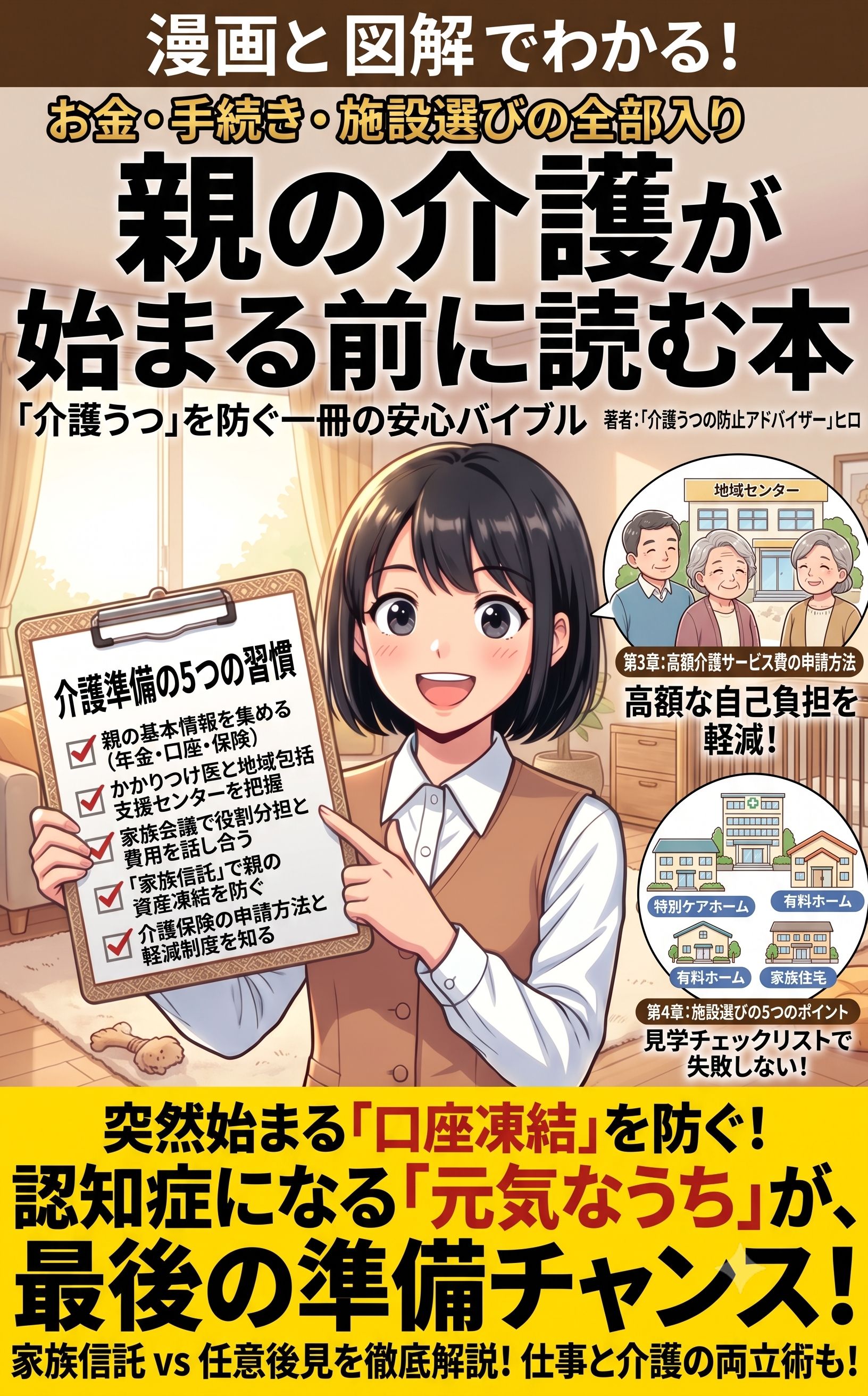 漫画と図解でわかる 親の介護がはじまる前に読む本 表紙