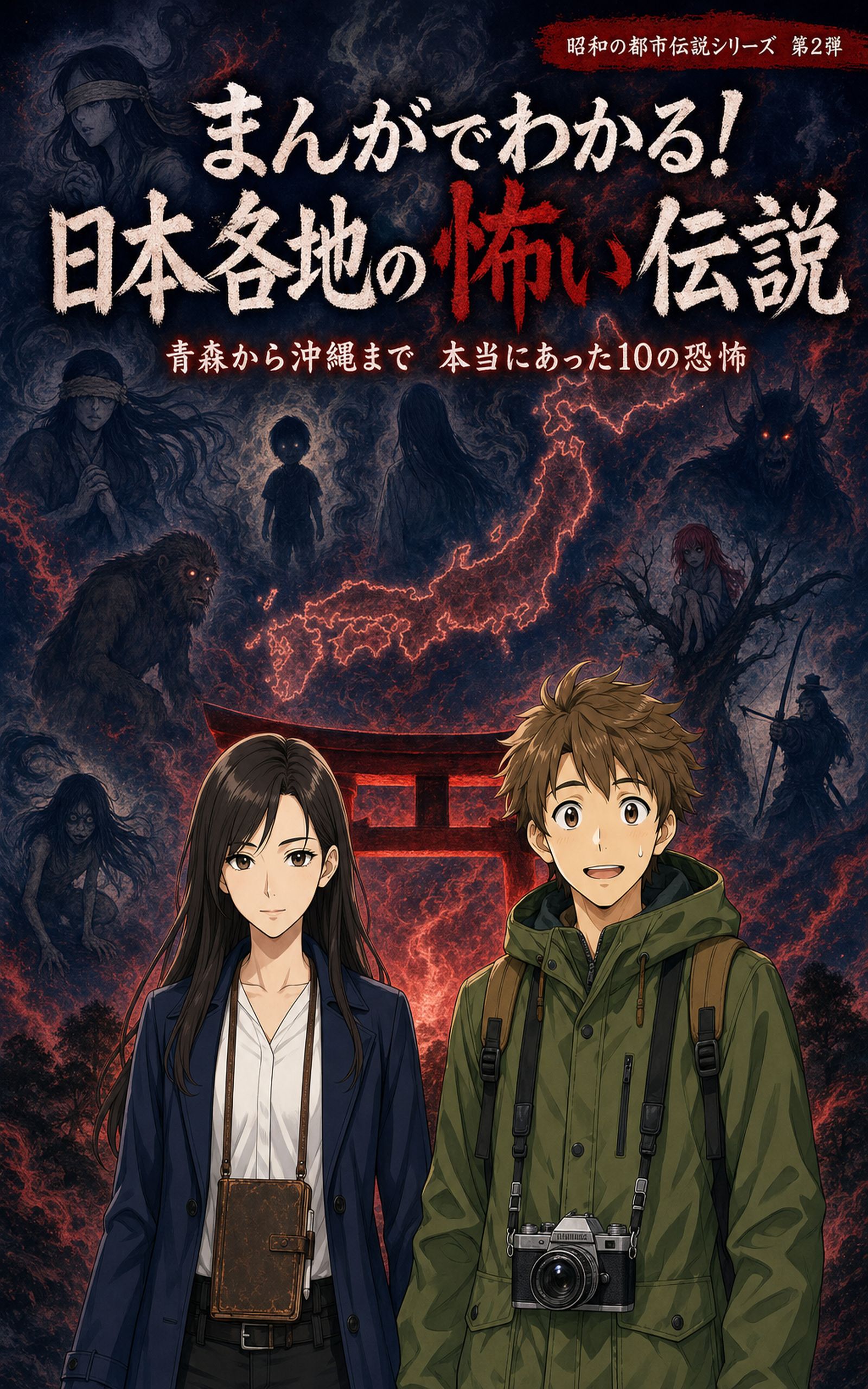 まんがでわかる!日本各地の怖い伝説 表紙