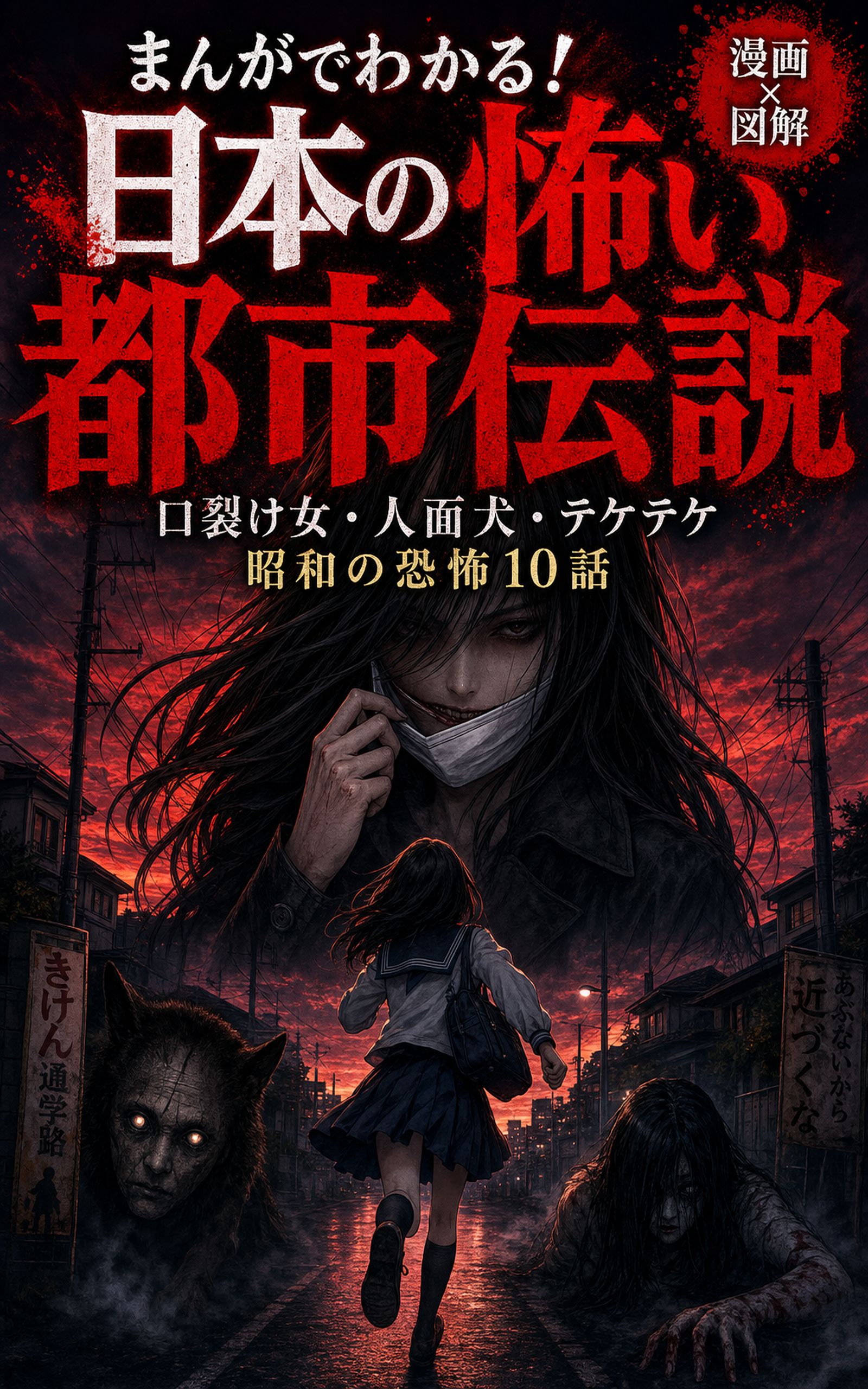 漫画と図解 日本の怖い都市伝説 表紙