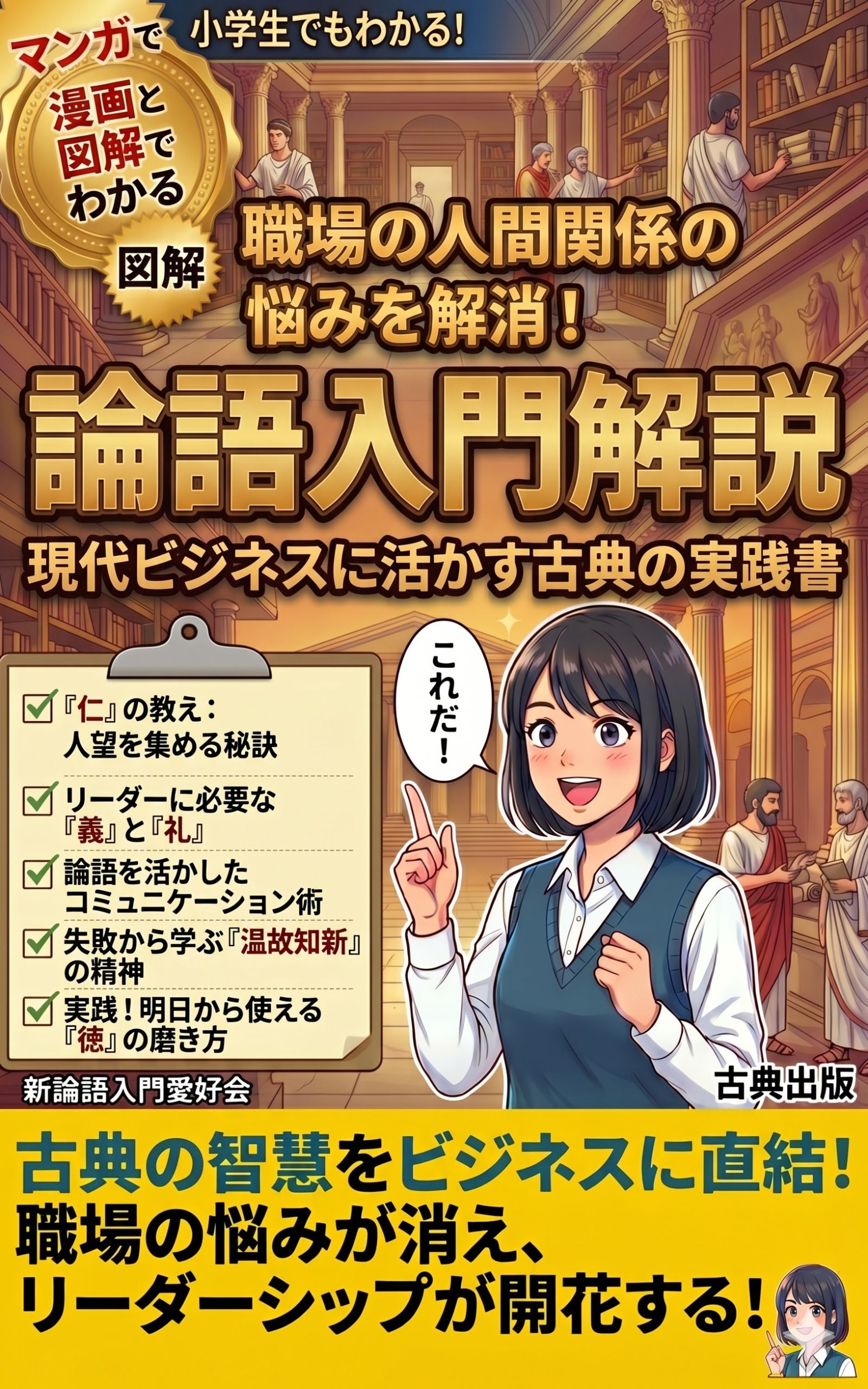 漫画と図解でわかる論語入門解説 現代ビジネスに活かす古典の実践書 表紙
