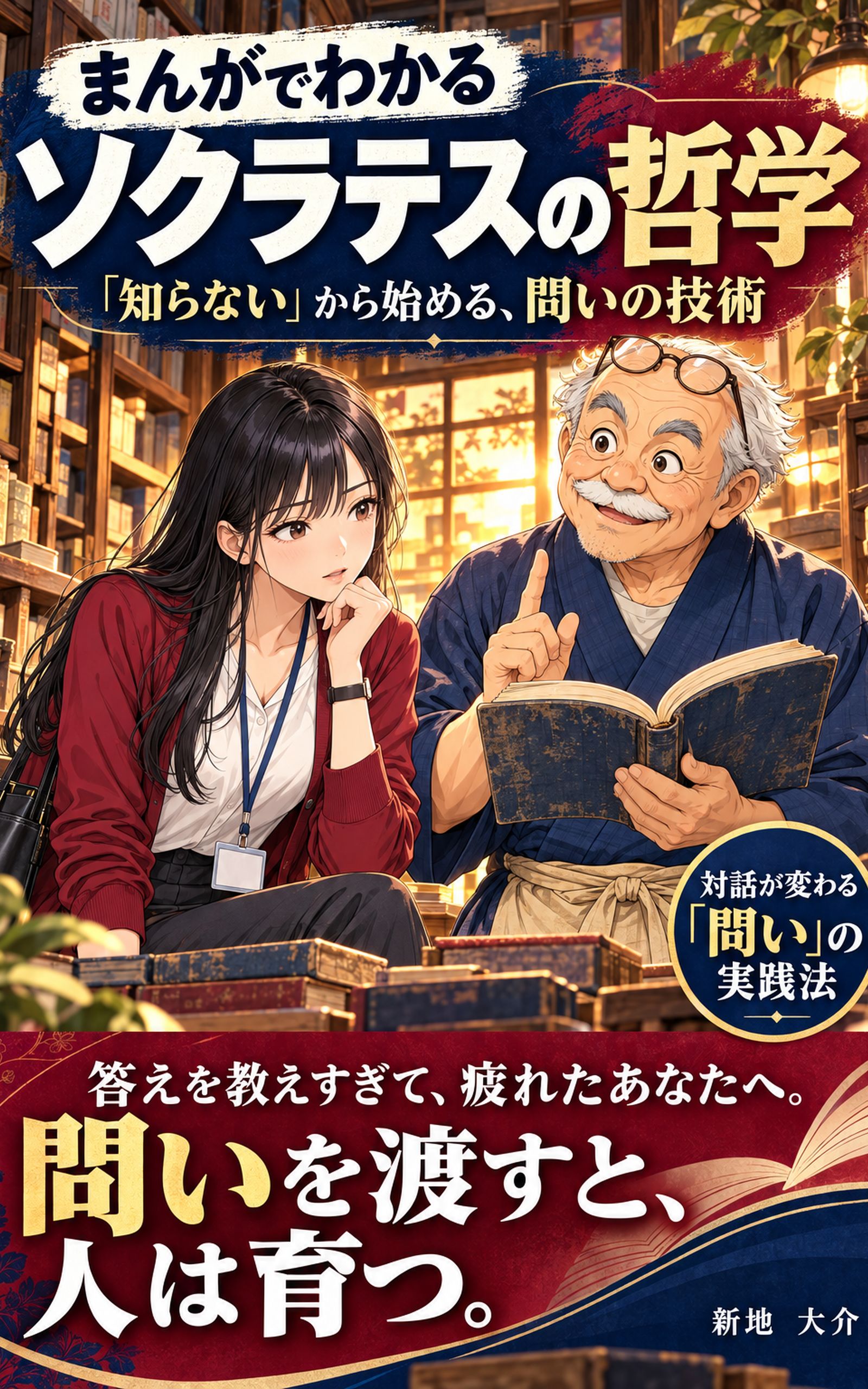 まんがでわかる ソクラテスの哲学 ― 「知らない」から始める、問いの技術 表紙