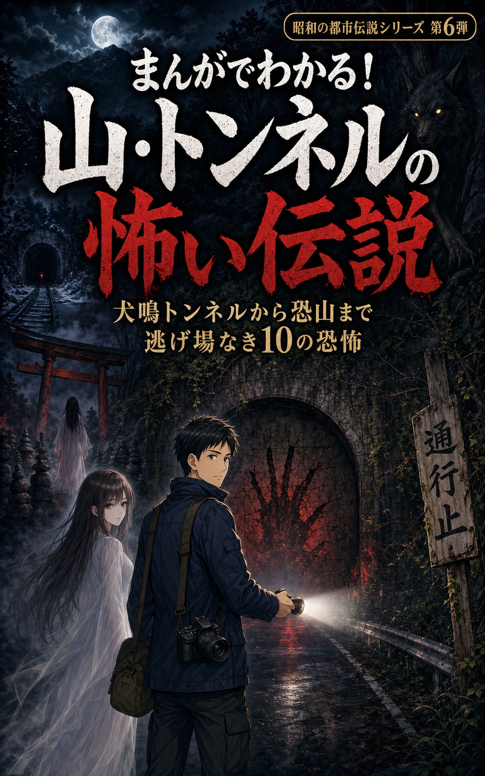 まんがでわかる!山・トンネルの怖い伝説 表紙